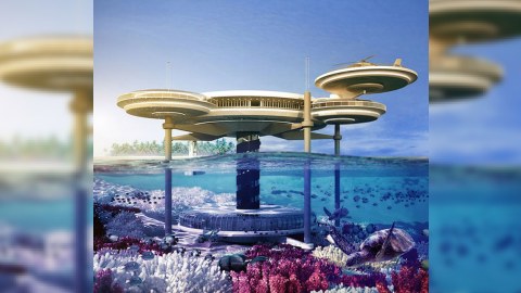 Çoxfunksiyalı sualtı otel binası