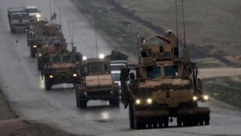 ABŞ ordusu ilə rus hərbi konvoyu üz-üzə - SURİYADA