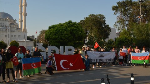 Azərbaycana dəstək məqsədi ilə İğdırda velosiped yürüşü təşkil edilib - FOTO