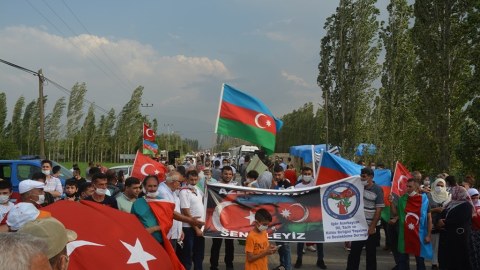 Türkiyədə diaspor üzvlərimizdən Ermənistana qarşı etiraz aksiyası 