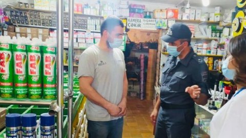 Bakıda marketlərdə maska taxmayanlar cərimələndi