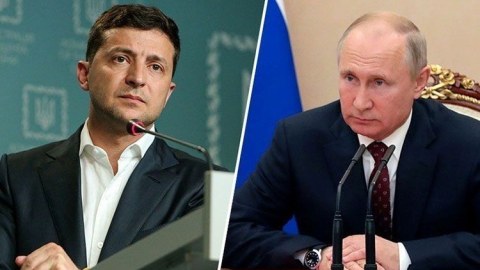 Ukrayna və Rusiya prezidentləri Donbasda atəşkəsi müzakirə  etdi
