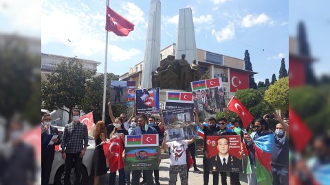 Türkiyədə bu gün də Qarabağ mitinqi keçrildi - FOTOLAR