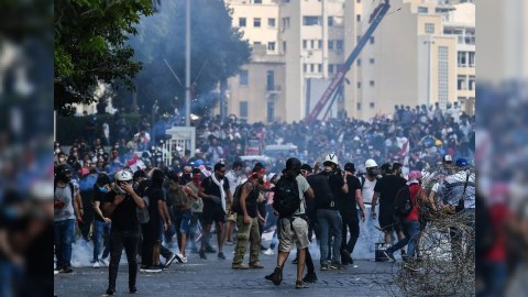 Beyrutdakı etirazlarda yaralı sayı 490-a çatdı - YENİLƏNİB