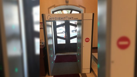 Diasporla İş üzrə DK-nın binasında biodezinfeksiya keçidi quraşdırılıb