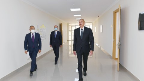 Prezident Sumqayıtda Peşə Təhsil Mərkəzinin AÇILIŞINDA
