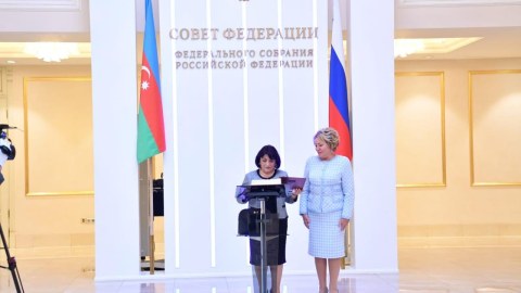 Sahibə Qafarova Rusiya Federasiya Şurasının sədri ilə görüşdü - FOTO