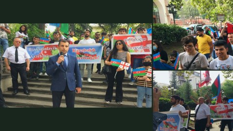 Tbilisidə Azərbaycan dövlətinə dəstək aksiyası keçirilib