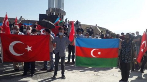 İğdırda Azərbaycana dəstək aksiyası keçirilib