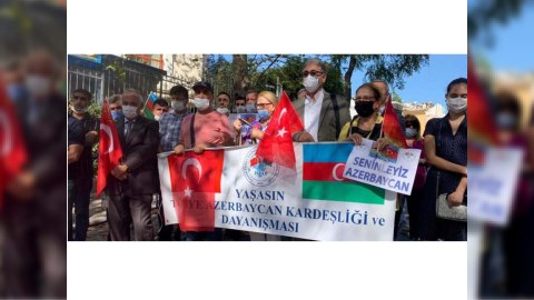 İstanbulda Azərbaycana dəstək mitinqi keçirilib
