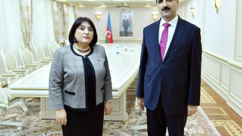 Sahibə Qafarova Türkiyənin ölkəmizdəki səfiri ilə görüşüb
