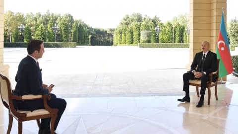 İlham Əliyev Türkiyənin “Haber Global” televiziya kanalına müsahibə verib