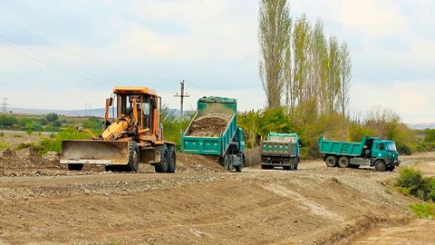 Suqovuşan və Talışa yol çəkilir - FOTOLAR