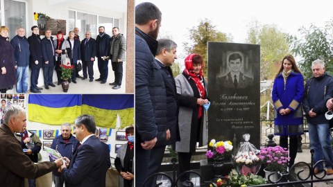Xarkov vilayətində Azərbaycanın Milli Qəhrəmanı Ruslan Polovinka yad edilib