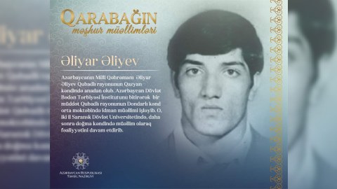 Qarabağın məşhur müəllimləri - Əliyar Əliyev