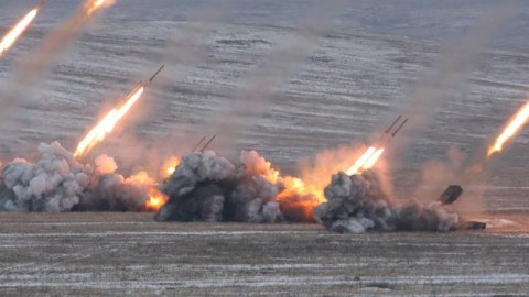 Ermənistan Mingəçeviri raket atəşinə tutdu 