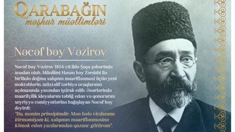 “Qarabağın məşhur müəllimləri” - Nəcəf bəy Vəzirov
