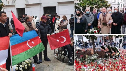 Avstriyada Vyana terrorunun qurbanları anılıb