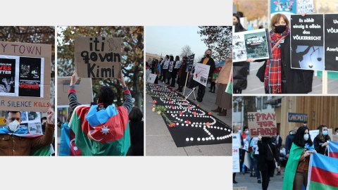 Almaniyanın Ştutqart şəhərində Azərbaycana dəstək aksiyası keçirilib