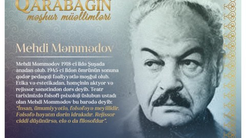 “Qarabağın məşhur müəllimləri” - Mehdi Məmmədov