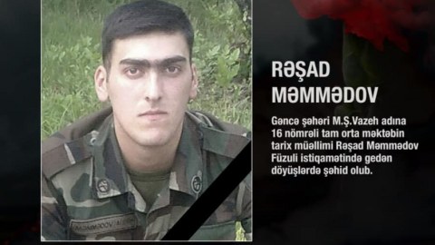 Gənc tarix müəllimi Qarabağda ŞƏHİD OLDU