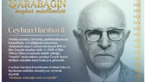 “Qarabağın məşhur müəllimləri” - Ceyhun Hacıbəyli