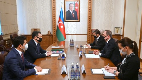 Ceyhun Bayramov Beynəlxalq Türk Akademiyasının prezidentilə görüşdü