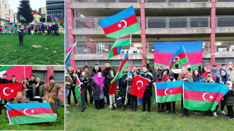 Almaniyada qələbə aksiyası keçirilib