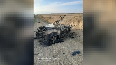 Füzulidə “Toyota” 2 ədəd tank əleyhinə minaya düşüb - RƏSMİ - FOTO