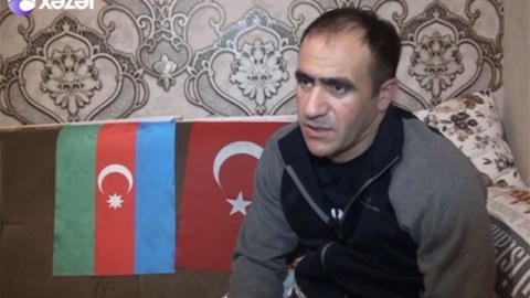 Şuşanın azad olunmasını Prezidentə məruzə edən mayor Zaur Rəhimov -VİDEO