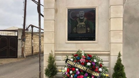 Şəhid Cəbrayıl Dövlətzadənin barelyefinin açılışı olub - FOTO