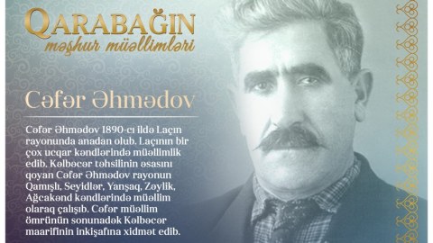 “Qarabağın məşhur müəllimləri” - Cəfər Əhmədov