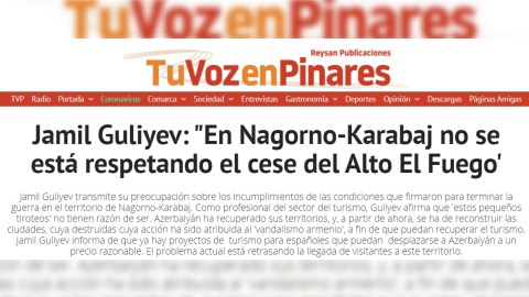 İspaniyada diaspor fəalı yerli mətbuata müsahibə verib