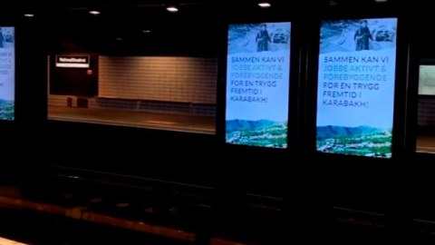 Osloda Qarabağ həqiqətlərindən bəhs edən 200 reklam lövhəsi quraşdırıldı - FOTOLAR