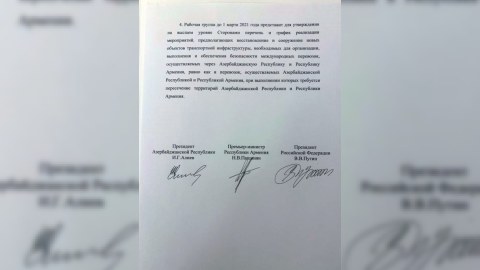İlham Əliyev, Putin və Paşinyan bəyanat İMZALADI