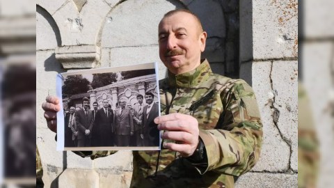 Bir şəklin tarixçəsi: 21 yaşlı İlham Əliyev Şuşada - 39 ildən sonra həmin FOTO