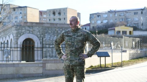 Prezidentin Şuşa səfərindən VİDEO