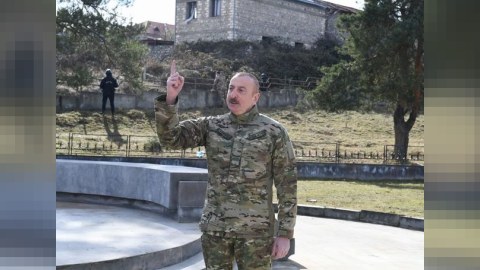 İlham Əliyev Xocalıda VİDEO