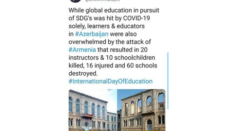 Nazir 10 şagirdin ölümündən, 60 məktəbin dağıdılmasından yazdı