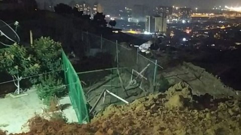 Bakıda torpaq sürüşməsi - dağıntılar var - YENİLƏNİB
