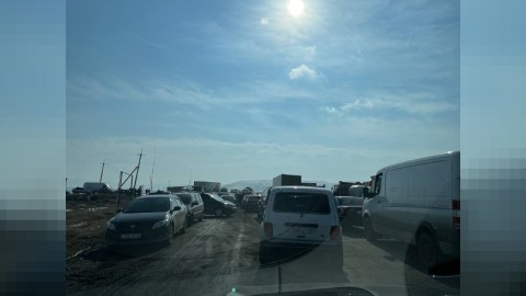 Diversantların yaxınları Yerevana gedən əsas yolu BAĞLADI