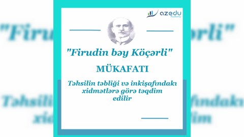 UNEC-in rektoruna “Firudin bəy Köçərli” mükafatı təqdim edildi - FOTOLAR
