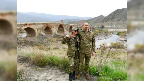 Prezident və birinci xanım Füzuli, Zəngilan, Laçın və Cəbrayılda...