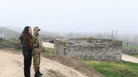 Prezidentin Qarabağ səfərindən yeni FOTOLAR