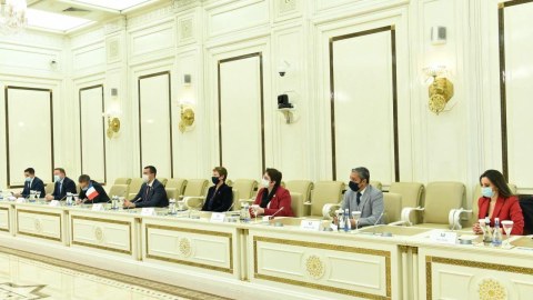 Sahibə Qafarova Fransa Milli Assambleyasının nümayəndə heyəti ilə görüşüb - FOTO
