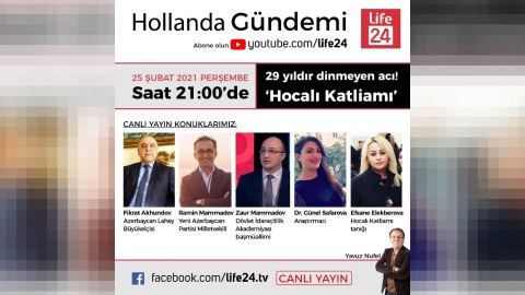 Niderlandın Life24 kanalında Xocalı soyqırımından danışılıb