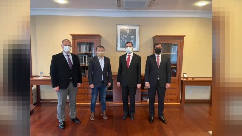 Qlobal Jurnalistlər Birliyinin sədri və müavini Türkiyə səfirilə görüşdü - FOTOLAR