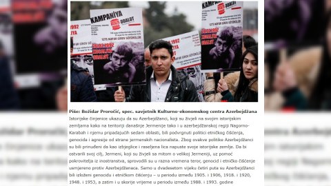 Monteneqro və Bosniya mediasında Xocalı soyqırımı XX əsrin faciəsi adlandırılıb