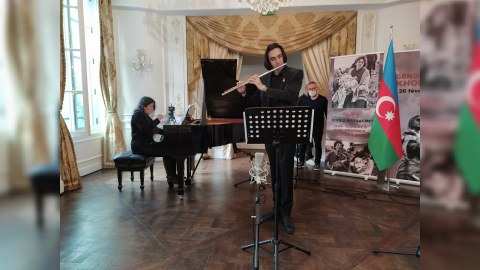 Parisdə Xocalı soyqırımı qurbanlarının xatirəsinə onlayn konsert təşkil edilib