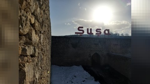 Şuşa Qalasının girişi bərpa olundu 